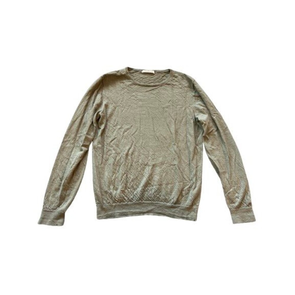 Fioroni Luxury Cashmere Alta Maglieria Italian Womens Beige Sweater Size 52